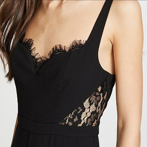 Fame and Partners black Lace Jumpsuit NWT Z23 - Picture 3 of 9